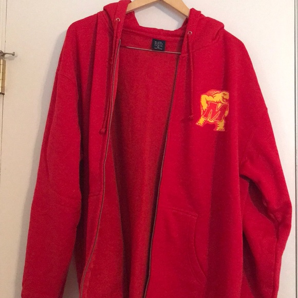 Maryland Terrapins Red Zip-Up Jacket - Picture 4 of 4